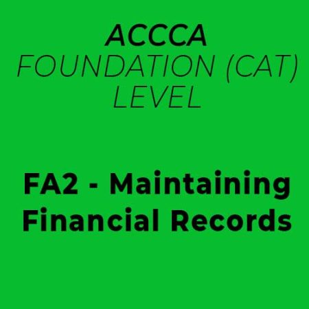 FA2 - Maintaining Financial Records